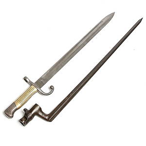 BAJONETTER, 2 st, bl.a. modell Argentino 1891, Solingen, Tyskland.