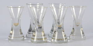 SNAPSGLAS, 6-stycken, 1800-talets senare hälft.