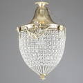 LJUSKRONA, Louis XVI-stil, mässingsstomme, med prismor, 1900-tal.