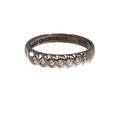 RING, 18K vitguld med diamanter, totalt ca 0,14 ct. Vikt 4,2 g.