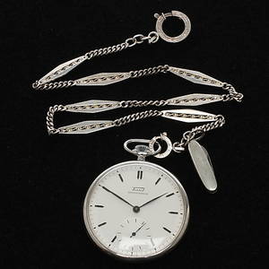 FICKUR, Tissot, cal. 38.2, boett av stål samt KLOCKEDJA silver, 1900-tal.