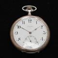 FICKUR, Longines, cal. 19.75N, boett av silver.
