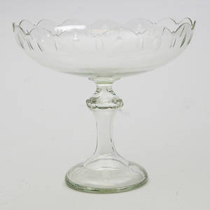 SKÅL PÅ FOT, glas, sekelskiftet 18001900.