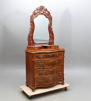 SPEGELBYRÅ, nyrokoko, 1800-talets slut.