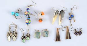 ÖRHÄNGEN, 10-PAR, silver.