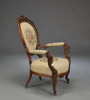 Armstol med stel af palisander, 181900-tallet Denne vare er sat til omsalg under nyt varenummer 4352752