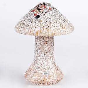 SKULPTUR, glas, svamp, Monica Backström, Boda, 1900-tal.