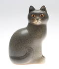 LISA LARSON. FIGURIN, Katt, Keramikstudion i Gustavsberg K-Studio, Gustavsberg, signerad.