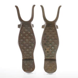 STÖVELKNEKTAR, 2 st, metall, 1900-tal.