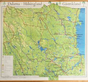Äldre plansch över Dalarna