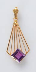 HÄNGE MED LILA STEN, 18K, Alton.