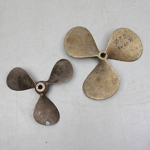 BÅTPROPELLRAR, 2 st, 1900-tal.