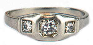RING, Weißgold.