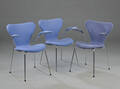 Arne Jacobsen. Tre armstole syveren model 3207 3