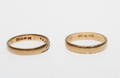RINGAR, 2 st, 18k guld, vikt ca 5 gr.