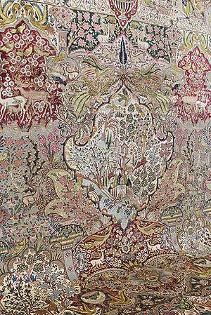 MATTA, Persisk, figural Kashmar, 395 x 305 cm.