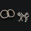 SMYCKEN 3 delar, silver, brosch samt 2st ringar