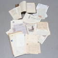 DIVERSE HANDLINGAR, mestadels gällande firma Berhard Klint, omkring 1900.