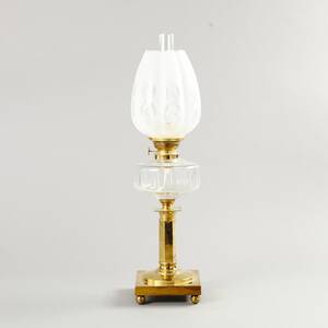 Bordsfotogenlampa mässing