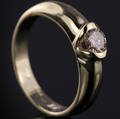 Solitaire ring ca. 0.35 ct.