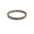 RING, 18K vitguld med diamanter, totalt ca 0,025 ct. Vikt 3,8 g.