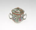 SKÅL med LOCK, porslin, Kina, 1800-tal.
