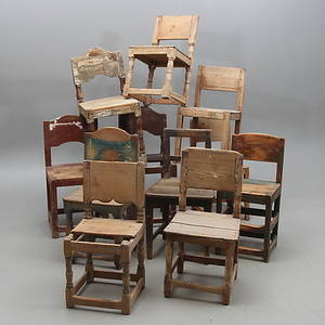 STOLAR, 11 st, allmoge, mestadels 1800-tal.