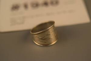 Brunkullaring silver, diam ca 16 mm