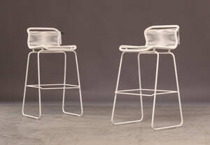Verner Panton. VP ONE barstole i HVID 2 