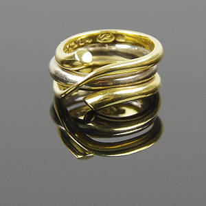 RING, Magic, 18 K guldvitguld, Georg jensen.