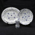 PARTI PORSLIN, 3 delar, Musselmalet, Royal Copenhagen.