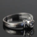 Solitaire ring 14 kt. hvidguld med brillant