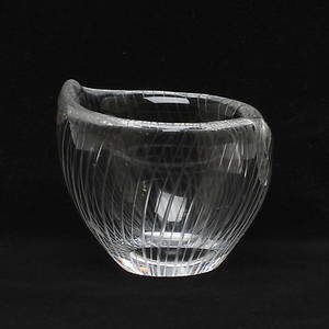 SKÅL, glas, Tapio Wirkkala, Iittala, signerad samt daterad -55.