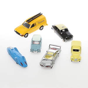 Parti bilar, DINKY med flera, 6 stycken.