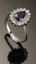 Safir rosetring