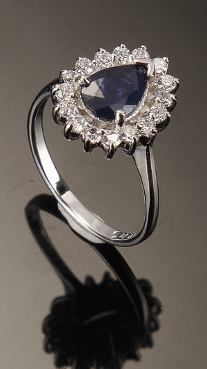 Safir rosetring