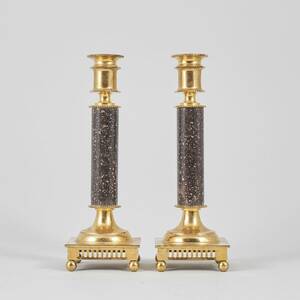 Kolonnljusstakar, ett par