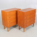 BYRÅER, ett par, teak, 196070-tal.