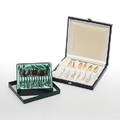 KAFFESKEDAR, 126 st, silver, delvis sameskedar, 1900-tal.