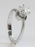 Solitairering, ca. 0.72 ct.
