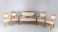 SOFFA samt STOLAR, 5 delar, 1900-talets första del.