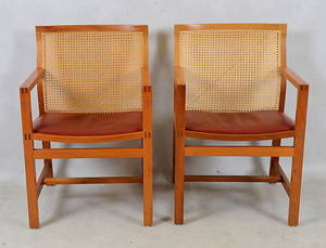 RUD THYGESEN   JOHNNY SÖRENSEN. Karmstolar, 1-par, Kongresserien.