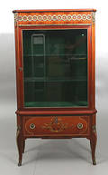 VITRINSKÅP, olika träslag, gustaviansk stil, 1900-talets mitt.
