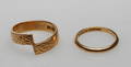 RINGAR, 2 st, 18k guld, vikt 5,6 gr.