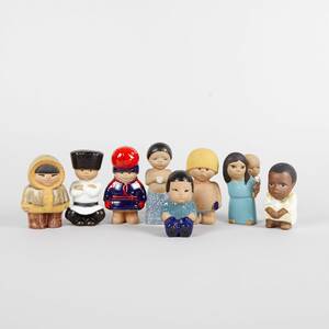 Lisa Larson All världens barn 8 st