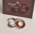 Georg Jensen, par ørepynt med carneol
