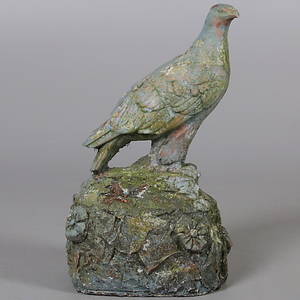 FÅGEL, betongsten, 1900-talets första hälft, höjd 51 cm.