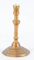 LJUSSTAKE, mässing, 1700-tal.