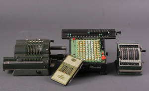 Samling vintage regnemaskiner 4