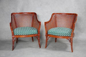 FÅTÖLJER, 1 par, 1900-talets senare del.